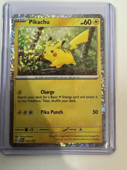 Rare! 2025 Pokemon PIKACHU 2/15 HOLO FOIL McDonalds Dragon Discovery Card - Image 1