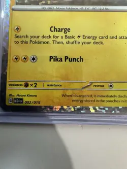Rare! 2025 Pokemon PIKACHU 2/15 HOLO FOIL McDonalds Dragon Discovery Card - Image 2