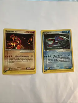 Kyogre Groudon Ex 001 002 Nintendo Black Star Promo Rare Pokemon Card - Image 1