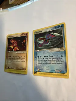 Kyogre Groudon Ex 001 002 Nintendo Black Star Promo Rare Pokemon Card - Image 3