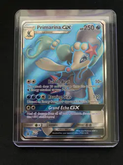 Primarina GX SM39 Black Star Promo Full Art Pokemon Card LP Condition - Image 1