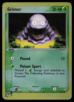 Pokemon Card - Grimer Dragon 57/97 Common Reverse Holo - Image 1