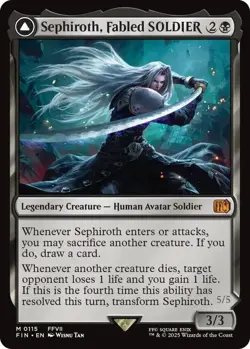 Sephiroth, Fabled SOLDIER Final Fantasy MTG [Non-foil] - Image 1
