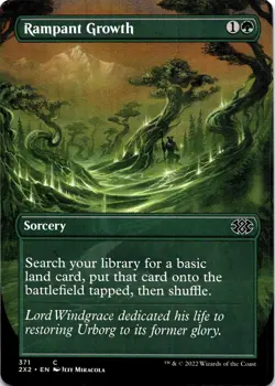 MTG Rampant Growth (Borderless) (371) | NM | Double Masters 2022 {2X2} - Image 1