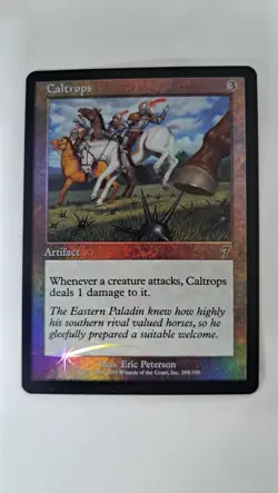 Caltrops Foil 7th Edition Artifact Uncommon Pristine Condition - Image 1