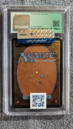 1993 Alpha Edition Mox Sapphire Power 9 CGC 6.5 SIGNED Magic: The Gathering - Image 2