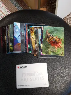 MTG Art Series Foundations GOLD STAMP/SIGNATURE Complete Set (54) - NM - Image 1