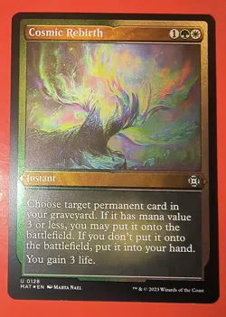 MAGIC, MTG: COSMIC REBIRTH, MAT /UNCOMMON 0128/ NM/ FOIL, UNPLAYED - Image 1