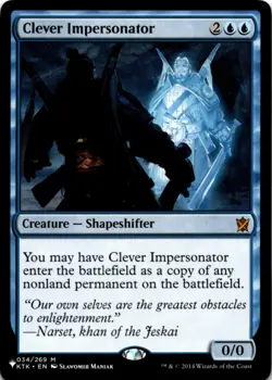 MTG Clever Impersonator Normal NM The List Reprints Magic 034/269 - Image 1