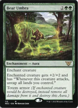 Bear Umbra R Commander: Kamigawa: Neon Dynasty 113 NM - Image 1