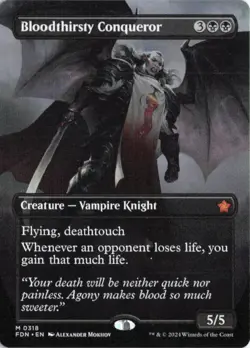 Bloodthirsty Conqueror (Borderless) M Foundations 318 NM - Image 1