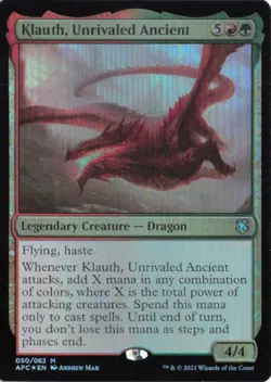 Klauth, Unrivaled Ancient M The List Reprints 050/062 NM FOIL - Image 1