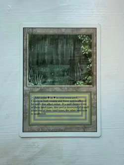 Magic the Gathering Bayou Revised Edition Rare Dual Land English - Image 1