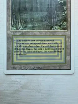 Magic the Gathering Bayou Revised Edition Rare Dual Land English - Image 2