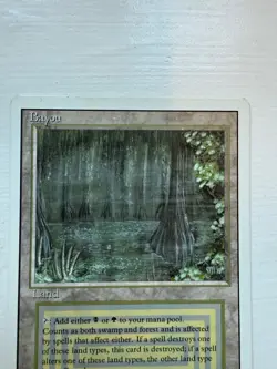 Magic the Gathering Bayou Revised Edition Rare Dual Land English - Image 3