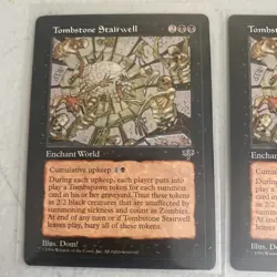2x Tombstone Stairwell Moderate Play, English Mirage MTG Magic Mint-NM - Image 2