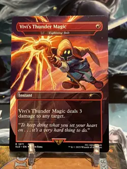 MTG | Vivi's Thunder Magic - Lightning Bolt [Secret Lair FINAL FANTASY] NF - Image 1