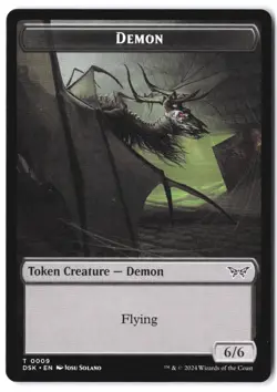 Demon Token #9 Duskmourn: House of Horror NM - Image 1