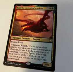 MTG Magic the Gathering Klauth, Unrivaled Ancient (AFC-50/2869) The List LP - Image 1