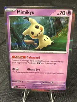 Mimikyu Holo Rare - 097/193 - Paldea Evolved Pokemon 2023 - Image 2