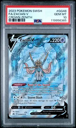 (AUS) Pokemon TCG 2023 Crown Zenith Zacian V GG48/GG70 PSA 10 - Image 3