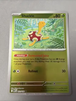 Pokemon TCG * Mega Evolution * 11/132 Shuckle REVERSE HOLO UNCOMMON * FRESH PK - Image 1