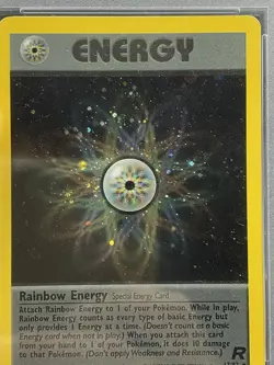 Rainbow Energy 17/82 - Holo - Team Rocket - PSA 8 - Graded Pokemon - Image 2