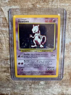 Pokemon TCG Mewtwo Holo Base Set 10/102, Never Played - Image 1