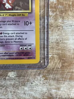 Pokemon TCG Mewtwo Holo Base Set 10/102, Never Played - Image 2