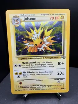 Pokemon TCG WOTC Jungle Jolteon 4/64 Holo Rare Unlimited Very LP! - Image 1
