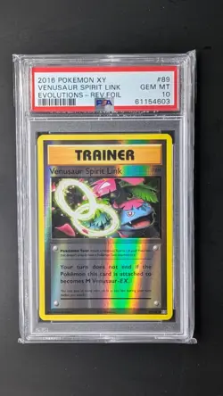 Venusaur Spirit Link - 89/108 - Reverse Holo - XY Evolutions - Pokemon - PSA 10 - Image 1