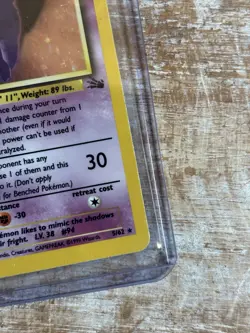 Pokemon TCG Gengar Fossil Holo 5/62, Never Played - Image 3