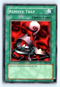 Yu-Gi-Uh Remove Trap #SDP-034 Starter Deck: Pegasus tcg LP - Image 1