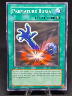 Yu-Gi-Oh! Premature Burial SD3-EN018 Blaze of Destruction 1st Edition LP - Image 1