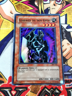 Gearfried the Iron Knight psv-101 Unltd Ed (LP/MP) Super Rare Yu-Gi-Oh! - Image 1