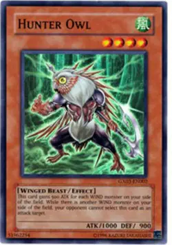 Yugioh! LP Hunter Owl - GX03-EN002 - Super Rare - Limited Edition Lightly Played - Image 1