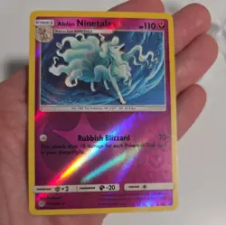 Alolan Ninetales 145/236 Cosmic Eclipse Reverse Holo Rare Pokemon Card - Image 2