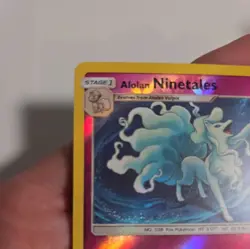 Alolan Ninetales 145/236 Cosmic Eclipse Reverse Holo Rare Pokemon Card - Image 3
