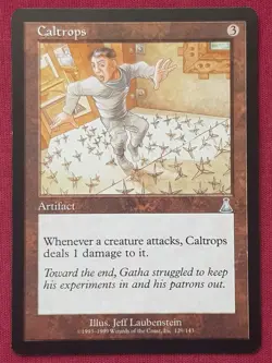 Magic The Gathering URZA'S DESTINY CALTROPS artifact card MTG - Image 1