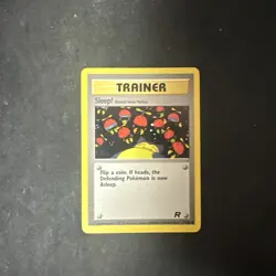 SLEEP! - 79/82 - Team Rocket Set - Trainer Card - Pokemon 2000 D20 - Image 1