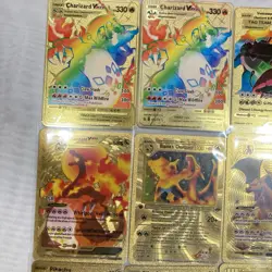Pokemon UNOFFICIAL Gold Foil Fan Art Card Lot, 23 Total, 5 Metal - Image 2