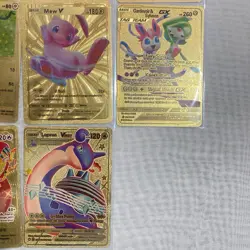 Pokemon UNOFFICIAL Gold Foil Fan Art Card Lot, 23 Total, 5 Metal - Image 5
