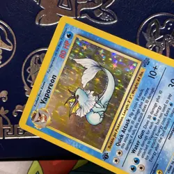 Vaporeon 12/64 1st Edition Jungle Holo Rare Pokemon TCG Vintage Card LP - Image 3