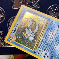 Vaporeon 12/64 1st Edition Jungle Holo Rare Pokemon TCG Vintage Card LP - Image 4