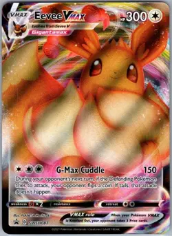 Pokemon Card Eevee VMAX SWSH087 Black Star Promo - Near Mint - Image 1
