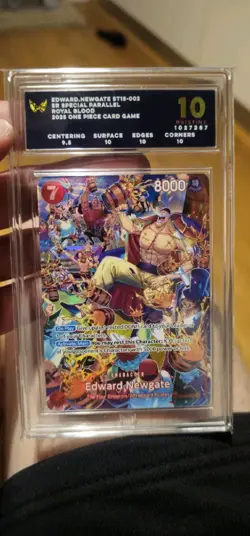 Edward Newgate ST15-002 SR Special Parallel - Ark 10 - One Piece Card Game - Image 1