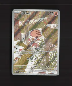 Swinub 165/159 Journey Together Full Art Ultra Rare Holo Pokemon Card NM - Image 1