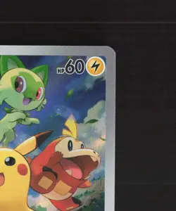 Pikachu SVP027 Scarlet & Violet Full Art Black Star Promo Holo Pokemon Card LP - Image 4