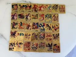 Pokemon Gold Foil Fan Art CHARIZARD Lot. 36 Cards 2020 Gamefreak Gold Foil - Image 1