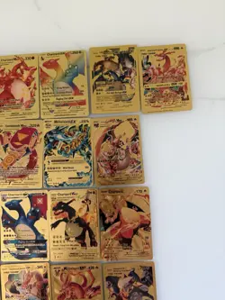 Pokemon Gold Foil Fan Art CHARIZARD Lot. 36 Cards 2020 Gamefreak Gold Foil - Image 4